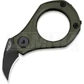 CIVIVI Couteau pliant Pyrus, OD Green G-10, Black Stonewash