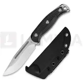 Kizer Cutlery Ursa Major 1082A1, Satin AEB-L, Black G10, couteau fixe, Maksim Epifantsev design