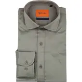 Suitable Chemise Satin Gris Taupe taille 41