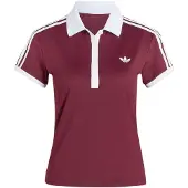 Adidas T-shirt fonctionnel 'CLASSICS' lie de vin / blanc