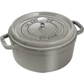 Staub en fonte Roaster / Cocotte Round 26 cm 5 L Gray graphite