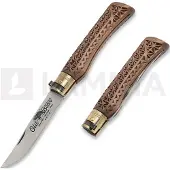 Antonini Couteau pliant Old Bear Collection Wood Carved L