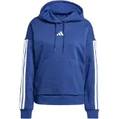 Adidas Sweat de sport 'ESSENTIALS 3-STRIPES FLEECE' bleu foncé / blanc