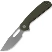Liong Mah Designs Couteau pliant Trinity, Green G10