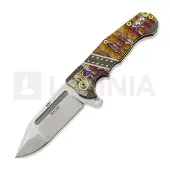 Andre de Villiers Couteau pliant Tracker, Acid Rain Milled