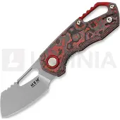 MKM Knives Couteau pliant Isonzo Cleaver SW, Lava Flow CF