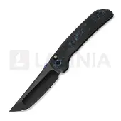 Kizer Cutlery Couteau pliant Mithril, DLC Ultra Titanium & Blue FatCarbon