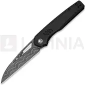 CIVIVI Couteau pliant Guile, Damascus, Black Canvas Micarta