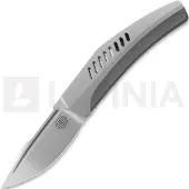 Reate Couteau pliant Small Krypton, Bead Blast Titanium, Hand Rubbed