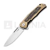 Lionsteel Couteau pliant Q4ttro - Bronze Titanium