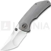 We Knife Couteau pliant Thug, satin, gris
