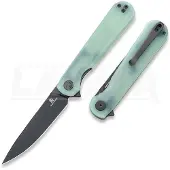 Bestechman Couteau pliant Flick - PVD - G10, jade