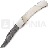 Bear & Son Couteau pliant White Smooth Bone Lockback