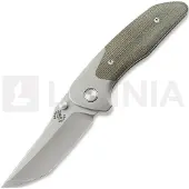 Mechforce Couteau pliant Barker Collab Hokkaido, OD Green Micarta