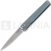 MKM-Maniago Knife Makers Couteau pliant Flame Drop Point. blue anodized sandblasted