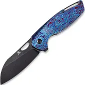 Kansept Knives Couteau pliant Model 6 Timascus/Black Anodized Ti