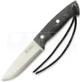 Joker Couteau Ranger Scandi, Black Canvas Micarta, Firesteel