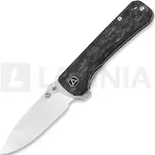 QSP Knife Couteau pliant Hawk, shredded carbon fiber