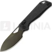 Kunwu Knives Couteau pliant Pulsar - DLC - Carbon Fiber, noir