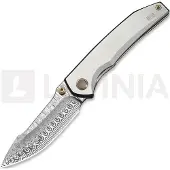 We Knife Couteau pliant Ryson Damasteel, Gray Titanium