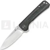 QSP Knife Couteau pliant Hawk Linerlock Black Micarta