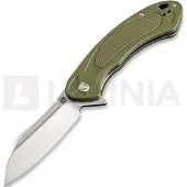 Artisan Couteau pliant Immortal Linerlock D2, green textured