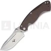 V Nives Couteau pliant Olympian Linerlock Dark Earth G10
