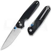 Bestechman Couteau pliant Velix - Satin + Stonewash - G10, noir