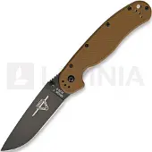 Ontario Couteau pliant RAT-1, brun/noir