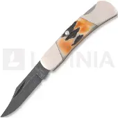 Bear & Son Couteau pliant Executive Lockback Damascus