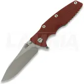 Hinderer Couteau pliant Eklipse 3.5 Slicer, S45VN Stonewash, rouge