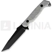 Toor Couteau Darter T, Light Gray G-10, Black Gun-Kote