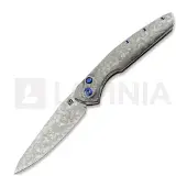 Olamic cutlery Couteau pliant Aura Auto, Frosty with Fedokume Clip