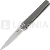 MKM-Maniago Knife Makers Couteau pliant Flame Drop Point. sandblasted