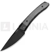 Kizer Cutlery Couteau pliant Momo, Micarta, noir