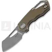 MKM-Maniago Knife Makers Couteau pliant Isonzo M390 Cleaver, bronze anodized titanium
