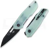 Bestech Couteau pliant Toddler - Blackwash - G10, jade