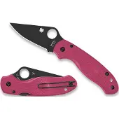 Spyderco Para 3 Lightweight, Pink FRN, Black DLC