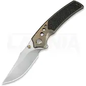 We Knife Skynix, Champagne Titanium & Twill CF, Satin