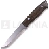 Brisa Couteau Trapper 115 Elmax Scandi, Green Micarta, Firesteel