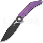 Bestech Couteau pliant Seraph - Blackwash + Satin - Titanium, pourpre