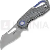 MKM Knives Couteau pliant Isonzo M390 Hawkbill, black canvas micarta