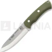 Cudeman Couteau Bushcrafter, Green G-10 Complete Kit