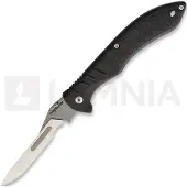 Havalon Couteau pliant Forge Rubber Handle, noir