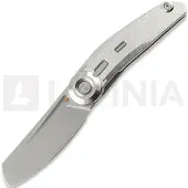 Reate Couteau pliant VK-CLU, Gray Crystalized Titanium, Hand Rubbed