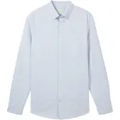 Tom Tailor Chemise bleu clair / blanc