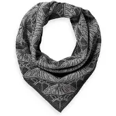 Scotch & Soda Jacquard Knitted Triangle Scarf Gris Femme