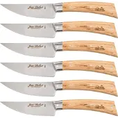 Laguiole Jean Dubost Set de couteaux à steak 6 pcs, chêne