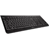 Cherry DW 3000, taille standard (100 %), sans fil, sans fil RF, QWERTY, noir, souris incluse