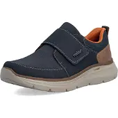 Rieker Chaussons de ville pour hommes, couleur bleue, style décontracté